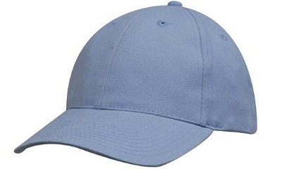 Classic heavy brushed baseball cap hemelsblauw