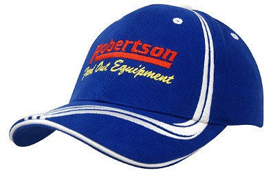 Heavy brushed cap met golvende strepen