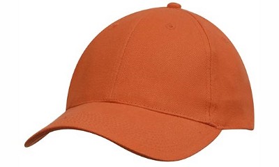Classic heavy brushed baseball cap oranje