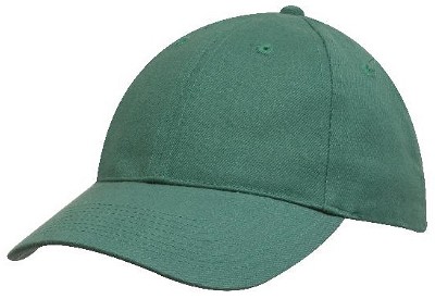 Classic heavy brushed baseball cap smaragdgroen