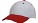 Classic heavy brushed baseball cap wit/rood