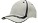 Heavy brushed cap met golvende strepen wit/navy