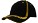 Heavy brushed cap met golvende strepen zwart/goud