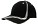 Heavy brushed cap met golvende strepen zwart/wit