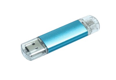 usb stick met micro usb blauw
