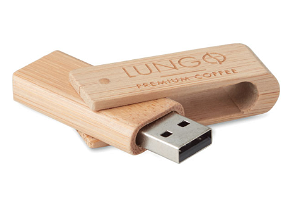 Twister houten usb stick