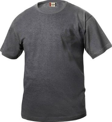 Basic kinder T-shirt antraciet-melange
