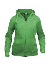 Basic dames hoodie met rits