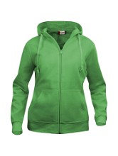 Basic dames hoodie met rits 