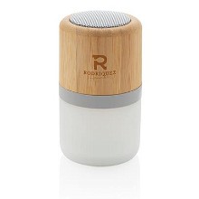 Bamboe bluetooth speaker met licht