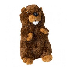 Pluche bever Brian 18 cm