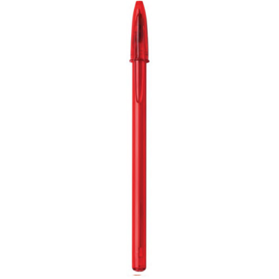 BIC style transparant rood