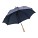 Paraplu met recht houten handvat blauw