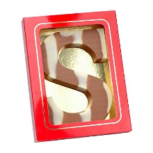 Chocoladeletter S marmer 150 gram | UTZ gecertificeerd