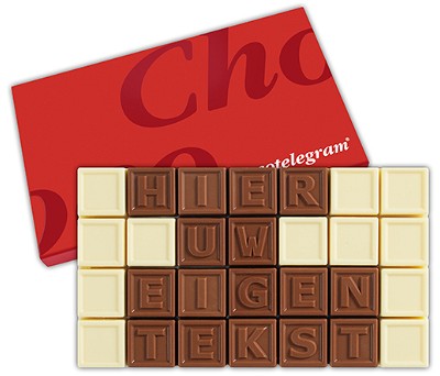 Chocotelegram 28 letters | Barry Callebaut chocolade | UTZ
