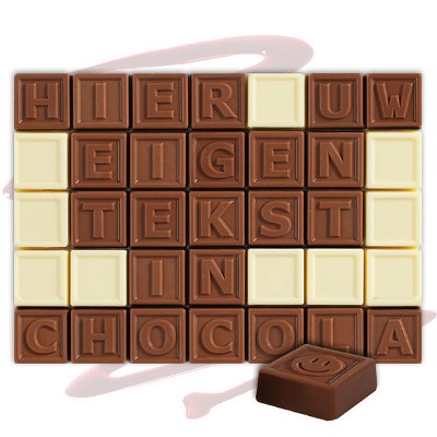 Chocotelegram blik 35 letters | Barry Callebaut chocolade | UTZ