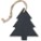 Leisteen boomhanger in kerstboomvorm | 100 mm