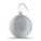 Platte kerstbal met metalen look | 75 mm