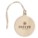 Houten boomhanger in kerstbalvorm | 70 mm