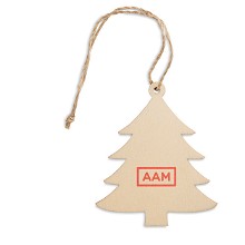 Houten boomhanger in kerstboomvorm | 80 mm