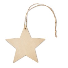 Houten boomhanger in stervorm | 80 mm