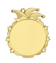 Medaille carnaval met steek | Ø 65x70 mm