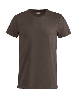 Basic T-shirt dark mocca