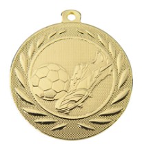 Medaille voetbalschoen met bal | Ø 50 mm