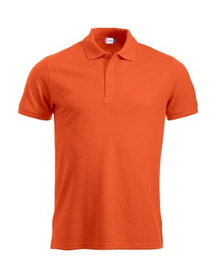 Classic polo polyester/katoen diep-oranje