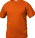 Basic kinder T-shirt diep-oranje