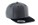 Flexfit premium snapback cap 6 panelen donkergrijs/zwart