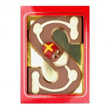 Chocoladeletter met decoratie 240 gram | UTZ gecertificeerd