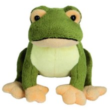 Pluche kikker Toni 14 cm