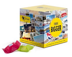 Doosje met 9 Ritter SPORT cubes | 72 gram