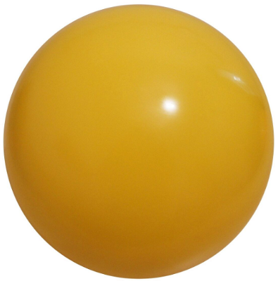 Kunststof bal Ø 16 cm geel