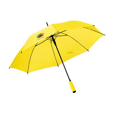 Paraplu met foam handvat geel