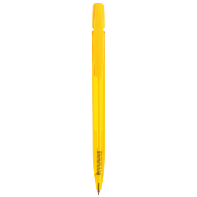 BIC Media Clic balpen Transparant geel