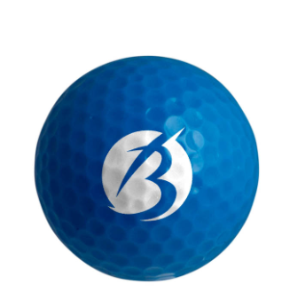 Gekleurde golfbal neon blauw