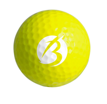 Gekleurde golfbal neon geel