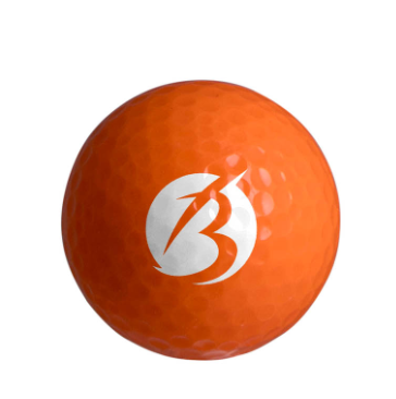 Gekleurde golfbal oranje