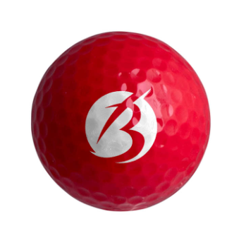 Gekleurde golfbal rood