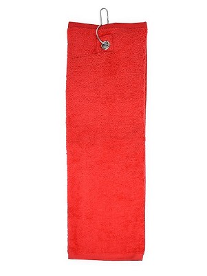 Golfhanddoek 40 x 50 cm rood