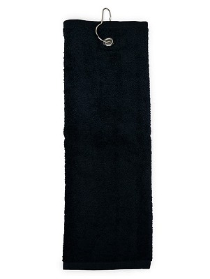 Golfhanddoek 40 x 50 cm zwart