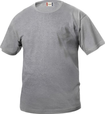 Basic kinder T-shirt grijs-melange