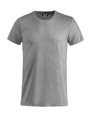 Basic T-shirt grijs melange