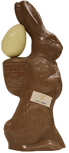 Chocolade haas groot | 47 cm