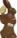 Chocolade haas groot 47 cm
