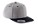 Flexfit premium snapback cap 6 panelen heathergrey/zwart