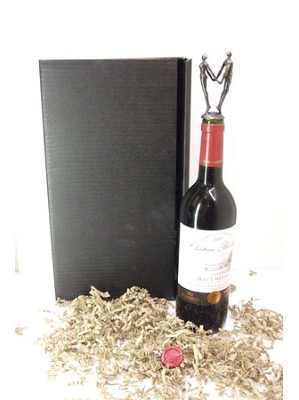 Horizon wijnpakket met wijnstop brons
