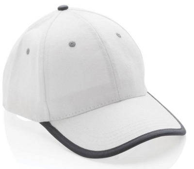 Impact AWARE ™ 6 panel cap van geborsteld katoen met bies